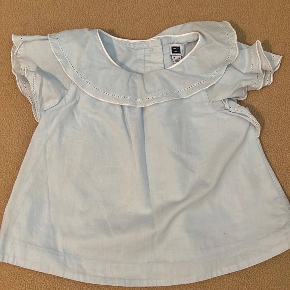 12-18 month baby girl blue top